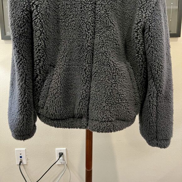 Urban Outfitters - Fleece Full Zip Jacket - Black - Picture 5 of 6